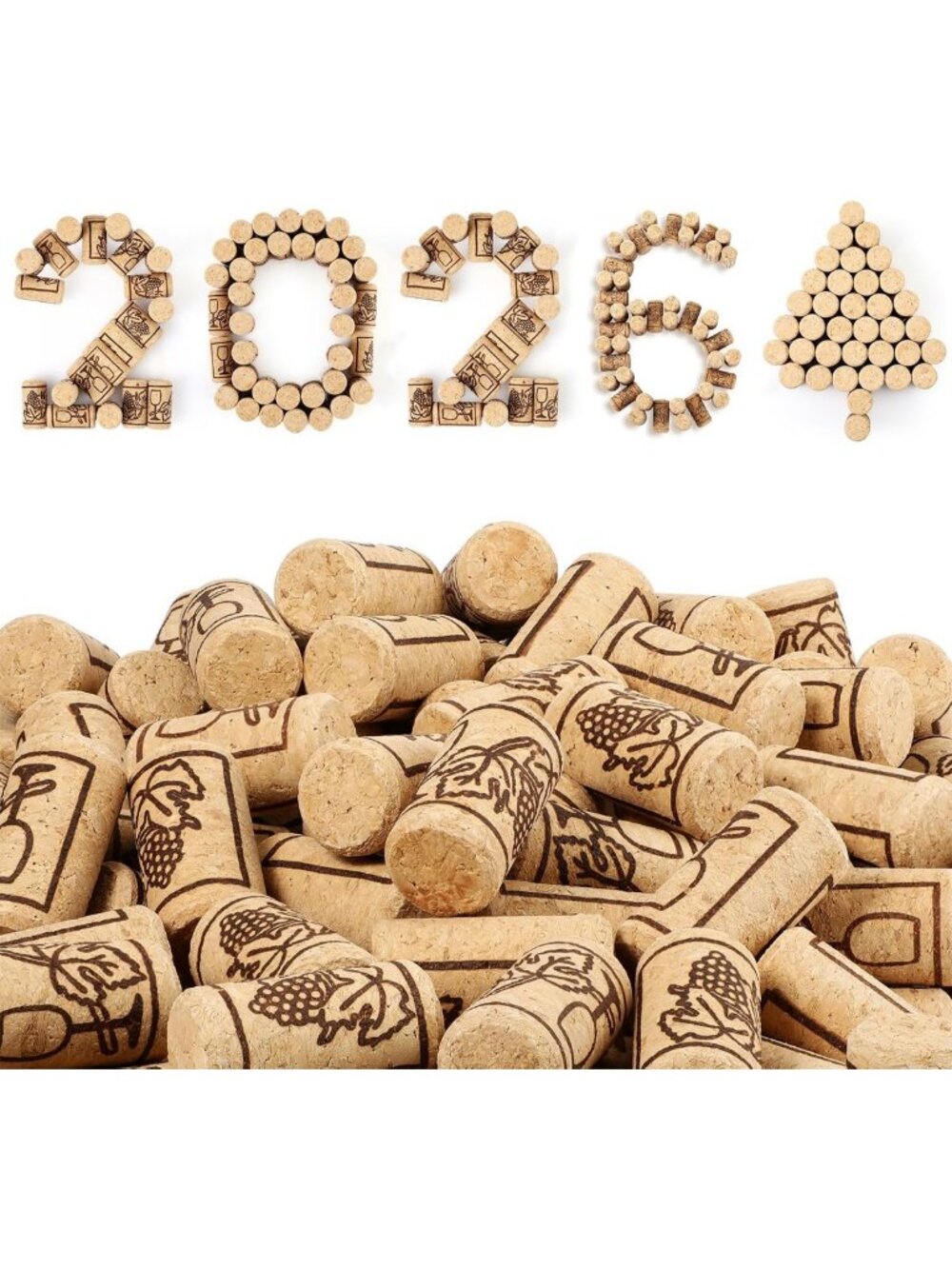 800 Pcs Natural Wine Corks for DIY Projects, 0.87" x 1.73", Straight Shape